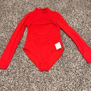 Mango Vibrant Red Kids Bodysuit